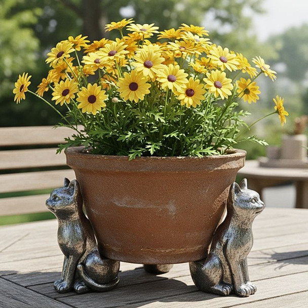Cat Pot Feet Resin
