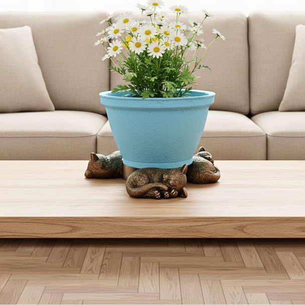 Sleeping Cat Pot Feet Resin