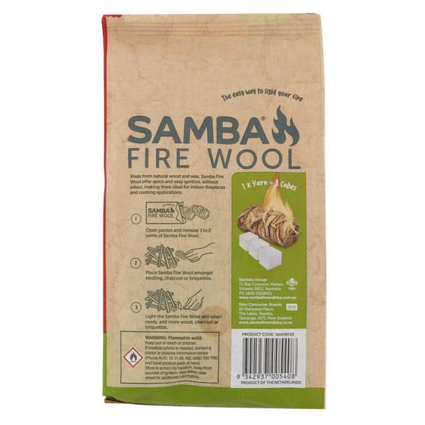 Samba Fire Wool 20 Pack