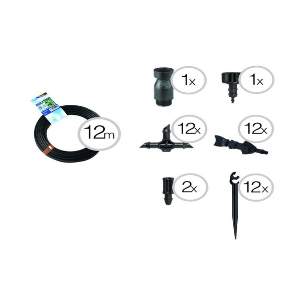 Drip Irrigation System 12 Pot Mini Kit