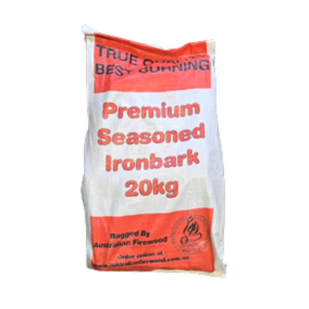 Double Split Ironbark Firewood Bag 20kg