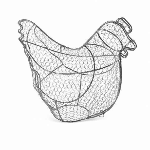 Chicken Topiary Frame Silver