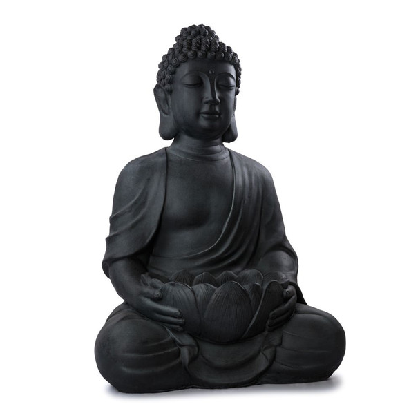 Buddha With Lotus Feeder Statue