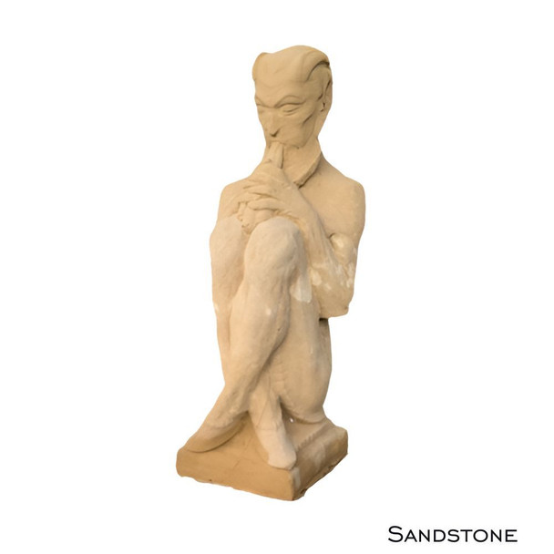 Pan Sandstone Statue
