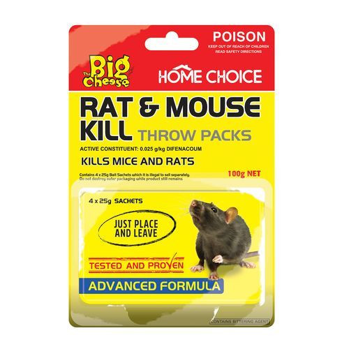Rat & Mouse Kill Throw 4 Packs 25g