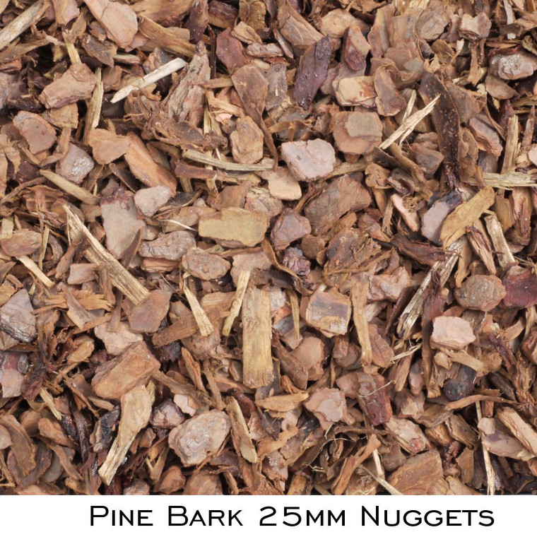 Pine Bark 25mm Nuggets