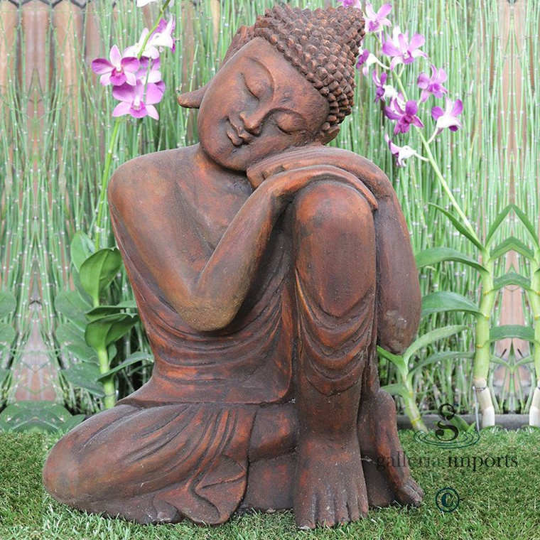 Sleeping Buddha 50cm Rust