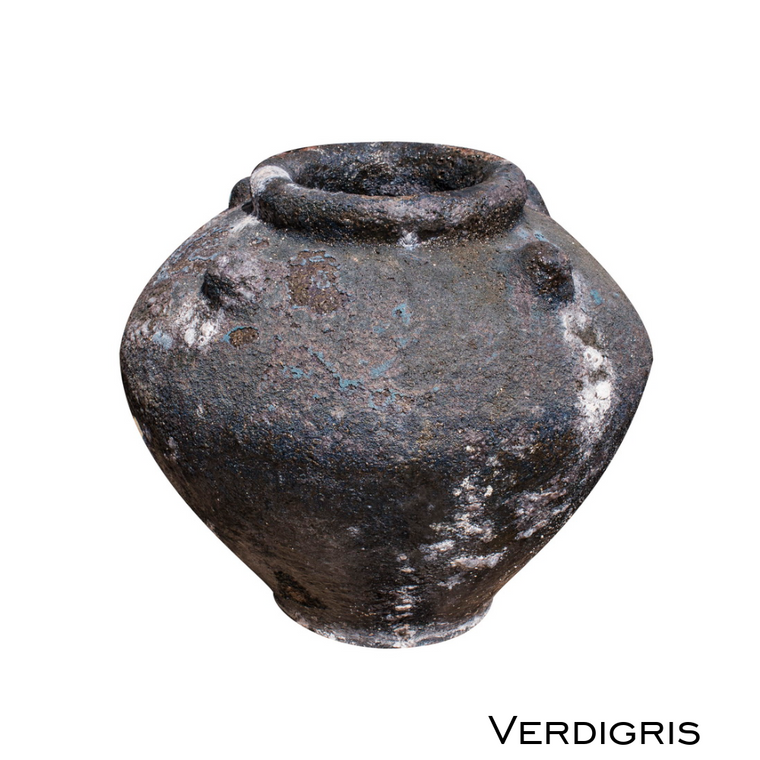 PAT-20 Lamp Base Vase Verdigris