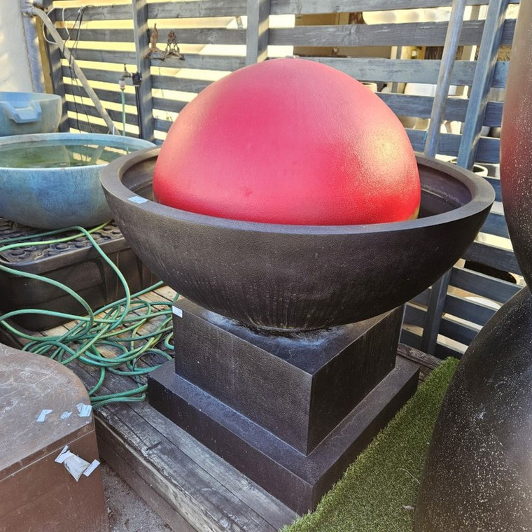 Volcano Fountain CLEARANCE Black & Red