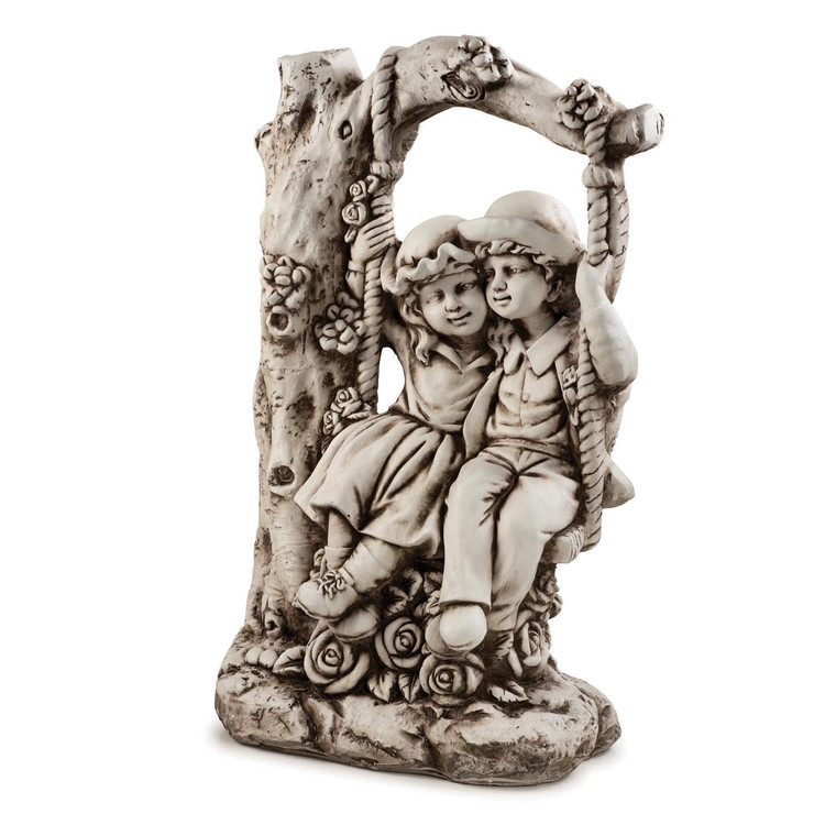 Swing Boy and Girl Statue