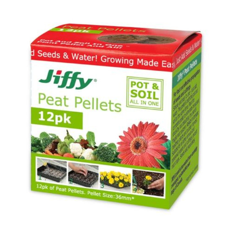 Jiffy Peat Pellets 12 pack 36mm
