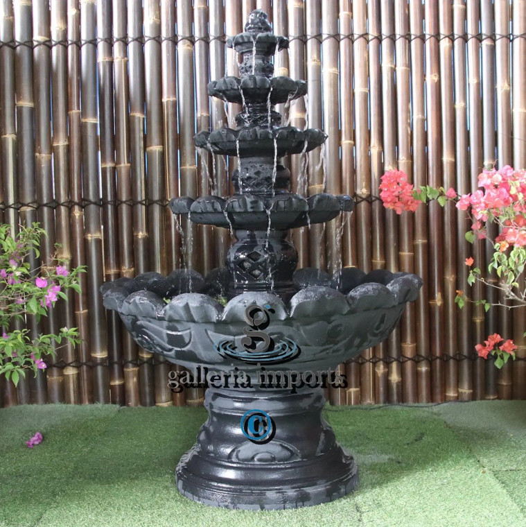 Monaco Fountain Self Contained Charcoal
