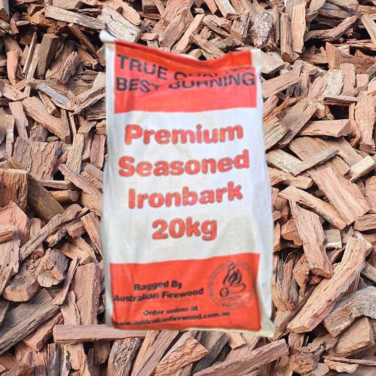Double Split Ironbark Firewood Bag 20kg