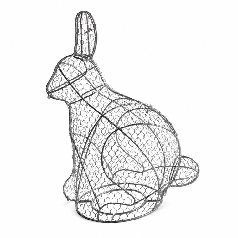 Rabbit Topiary Frame Silver