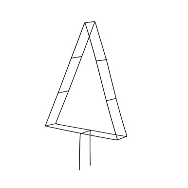 Topiary Frame Triangle 35cm Black - Four Seasons Nursery