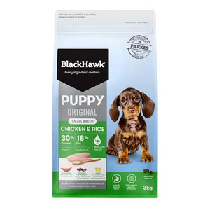 Black Hawk Puppy Original Small Breed Chicken & Rice 3kg Black Hawk Puppy Original Small Breed Chicken & Rice 3kg