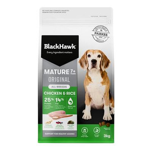 Black Hawk Dog Mature Chicken and Rice 3KG Black Hawk Dog Mature Chicken and Rice 3KG