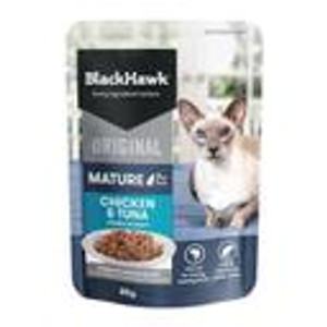 Black Hawk Original Cat Mature Chicken/Tuna/Gravy 85g Black Hawk Original Cat Mature Chicken/Tuna/Gravy 85g