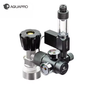 Aquapro Compact CO2 Regulator with Advanced Motorized Solenoid Aquapro Compact CO2 Regulator with Advanced Motorized Solenoid