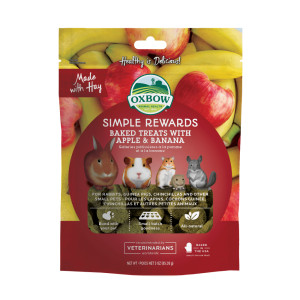 Oxbow Simple Rewards Baked Treats - Apple & Banana