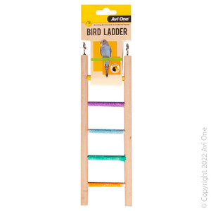 Avi One Wooden Ladder with 5 Sand Steps, Avi One Bird Toys are designed to provide enrichment and entertainment for your avian pet. Avi One Wooden Ladder with 5 Sand Steps, Avi One Bird Toys are designed to provide enrichment and entertainment for your avian pet.