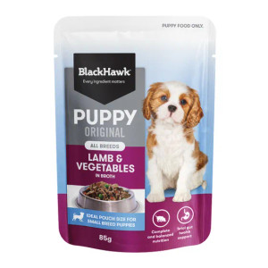 Black Hawk Puppy Lamb & Vegetables 85g Pouch