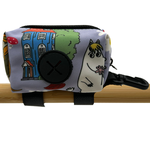 Latched Poop Bag Holder - Forest Friends Lilac Latched Poop Bag Holder - Forest Friends Lilac