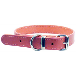 Beau Pets Leather Stitched 18mm45cm Collar - Pink Beau Pets Leather Stitched 18mm45cm Collar - Pink