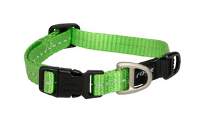 Rogz Classic Collar - Lime, Made from a soft strong nylon with reflective stitching for night time visibility, Rogz collars are durable, comfortable and comes in a varity of bright colours. Rogz Classic Collar - Lime, Made from a soft strong nylon with reflective stitching for night time visibility, Rogz collars are durable, comfortable and comes in a varity of bright colours.