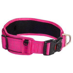 Rogz Classic Collar Padded - Pink, Rogz Padded Collar with breathable diamond mesh - distributes pressure evenly to ensure comfort. Double reflective stitching enhances night and day-time visibility Rogz Classic Collar Padded - Pink, Rogz Padded Collar with breathable diamond mesh - distributes pressure evenly to ensure comfort. Double reflective stitching enhances night and day-time visibility