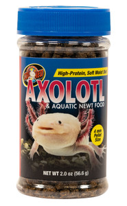 Zoo Med Axolotl & Aquatic Newt Food, Axolotls and aquatic newts are carnivores that need a high-protein diet. Our soft, moist pellets are easy to eat for these amphibians that swallow their food whole. Zoo Med Axolotl & Aquatic Newt Food, Axolotls and aquatic newts are carnivores that need a high-protein diet. Our soft, moist pellets are easy to eat for these amphibians that swallow their food whole.