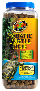 Front of Zoo Med Natural Aquatic Turtle Food - Maintenance Formula Tub
