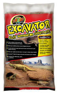 Zoo Med Excavator Clay Burrowing Substrate, Check out Zoo Med’s Excavator® Clay Burrowing Substrate! A clay substrate that can be formed to your liking, while still allowing reptiles to dig tunnels and burrows just like they do in nature. Zoo Med Excavator Clay Burrowing Substrate, Check out Zoo Med’s Excavator® Clay Burrowing Substrate! A clay substrate that can be formed to your liking, while still allowing reptiles to dig tunnels and burrows just like they do in nature.