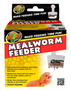 Zoo Med Hanging Mealworm Feeder, a simple but effective enrichment device to help promote natural foraging habits for your Bearded Dragons, Blue Tongue Skinks and Gecko's! Zoo Med Hanging Mealworm Feeder, a simple but effective enrichment device to help promote natural foraging habits for your Bearded Dragons, Blue Tongue Skinks and Gecko's!