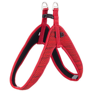 Rogz Fast Fit Harness, Red, The Fast-Fit Harness is recommended for those with fast-paced lifestyles. The ergonomic boomerang design makes this harness quick and easy to fit. The padded plates offer extra comfort and support for your dog.