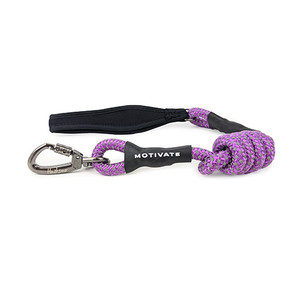 Huskimo Motivate Lead - Aurora, made for adventure. The lead is made from nylon rope that is intertwined with reflective thread for visibility during low light levels and features a padded handle for comfort Huskimo Motivate Lead - Aurora, made for adventure. The lead is made from nylon rope that is intertwined with reflective thread for visibility during low light levels and features a padded handle for comfort
