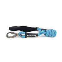 Huskimo Motivate Lead, Bells Veach, The lead is made from nylon rope that is intertwined with reflective thread for visibility during low light levels and features a padded handle for comfort. Attaching to collars and harnesses is easy with the quick opening carabiner that also features an additional swivel lock for extra security