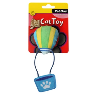 Pet One Cat Toy Hot Air Balloon with Crinkle, Interactive toys can offer a fun distraction and help ease boredom or restlessness