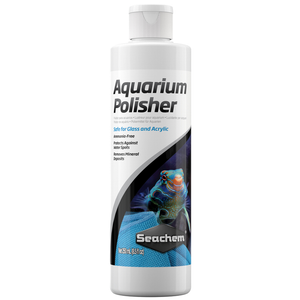 Seachem Aquarium Polisher 250ml, Seachem Aquarium Polisher is a multi-surface polisher for use on the exterior of glass or acrylic aquariums as well as other surfaces. Aquarium Polisher does not contain ammonia and is perfect for safe use on and around aquariums or terrariums. Seachem Aquarium Polisher 250ml, Seachem Aquarium Polisher is a multi-surface polisher for use on the exterior of glass or acrylic aquariums as well as other surfaces. Aquarium Polisher does not contain ammonia and is perfect for safe use on and around aquariums or terrariums.