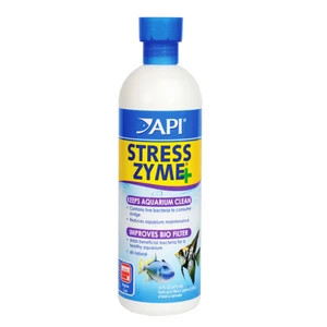 Front of API Stress Zyme - Freshwater and Saltwater Aquarium Cleaning Solution Bottle