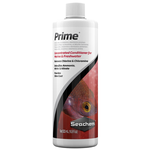 Seachem Prime, Prime is the complete and concentrated conditioner for both fresh and saltwater. Seachem Prime, Prime is the complete and concentrated conditioner for both fresh and saltwater.
