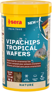 Sera Vipachips Nature, Staple food for ornamental fish eating at the bottom. Sera Vipachips Nature, Staple food for ornamental fish eating at the bottom.
