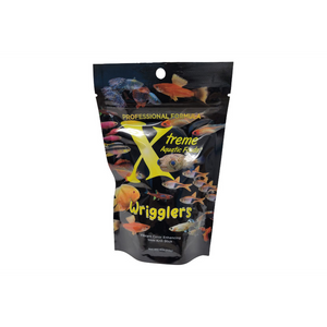 Xtreme Wrigglers Krill Stick, a krill-based sinking food stick which has been designed to mimic live fish food (like daphnia and mosquito larvae) by wriggling through the water column as the sticks slowly sink. Xtreme Wrigglers Krill Stick, a krill-based sinking food stick which has been designed to mimic live fish food (like daphnia and mosquito larvae) by wriggling through the water column as the sticks slowly sink.