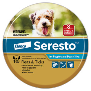 Seresto Flea Collar for a small dog, 8 months worth of flea treatment. Seresto Flea Collar for a small dog, 8 months worth of flea treatment.