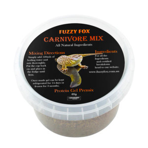 Fuzzy Fox Reptile Carnivore Mix, The Carnivore Gel Pre-Mix is an innovative and convenient solution designed for feeding carnivorous reptiles and amphibians. Fuzzy Fox Reptile Carnivore Mix, The Carnivore Gel Pre-Mix is an innovative and convenient solution designed for feeding carnivorous reptiles and amphibians.