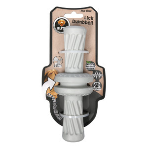 Pet One Blitz Medium Rubber Lick Dumbbell Pet One Blitz Medium Rubber Lick Dumbbell