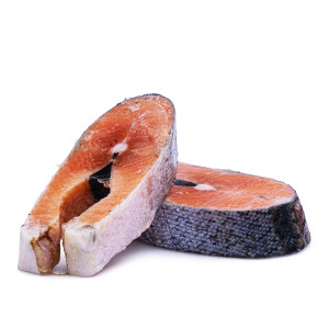 Ezy Meats Salmon Steaks, a great addition to your dogs diet.