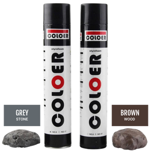 Coloer Hardscape Expanding Foam - Expanding Foam! Available Grey and earthy Brown,  for designing the interior of your terrarium