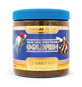 Front of the New Life Spectrum Goldfish Regular Pellet Tub