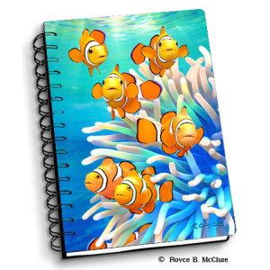 Artgame 3D Notebook - Orange Clowns